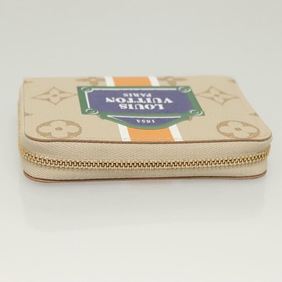 LOUIS VUITTON Monogram Monopanam Zippy Coin Purse Beige M82691 LV Auth 115227M - Picture 7 of 16